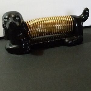 Vintage Collectible Cocker Spaniel Dog Ceramic Letter Holder